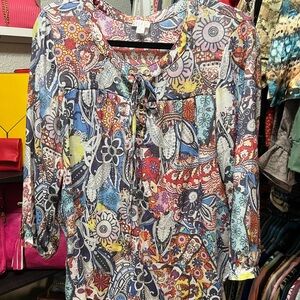 Colorful Floral Women's Top